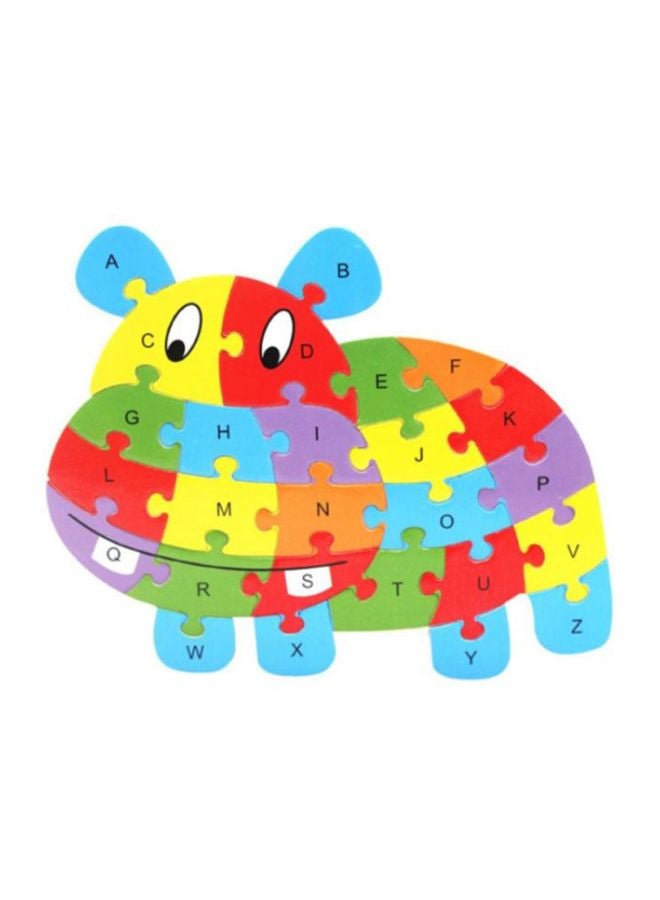 Beauenty 26-Piece English Letter Animal Jigsaw Puzzle Set - Image 1