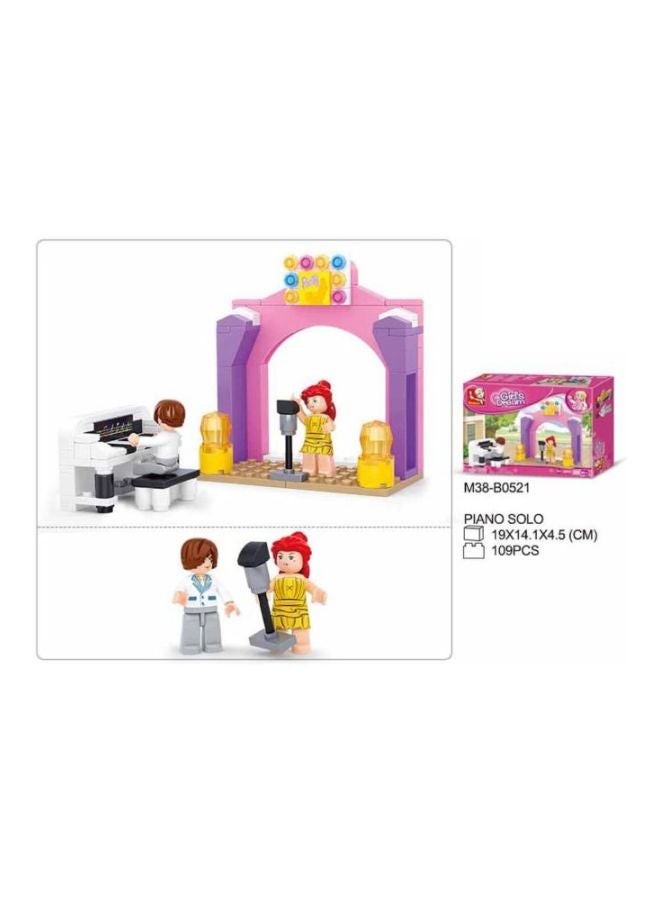 Sluban 6938242952914 109-Piece Dream Music Stage Building Blocks Set M38-B0521 6+ Years - Image 5