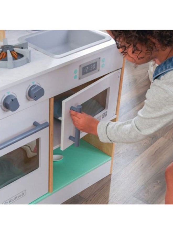 KidKraft - Let's Cook Wooden Play Kitchen 58.42x32x 89.41cm - Image 1