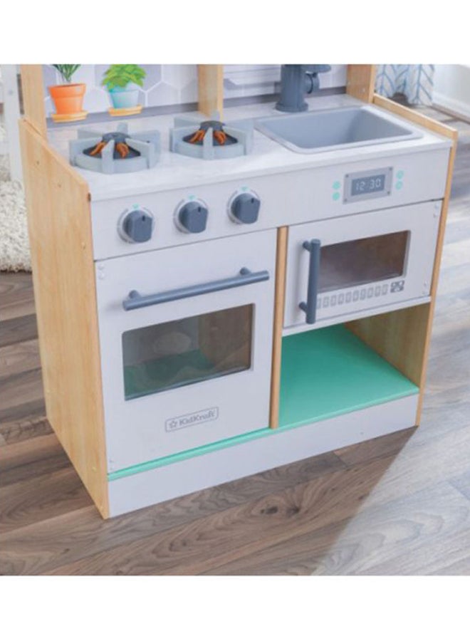 KidKraft - Let's Cook Wooden Play Kitchen 58.42x32x 89.41cm - Image 1