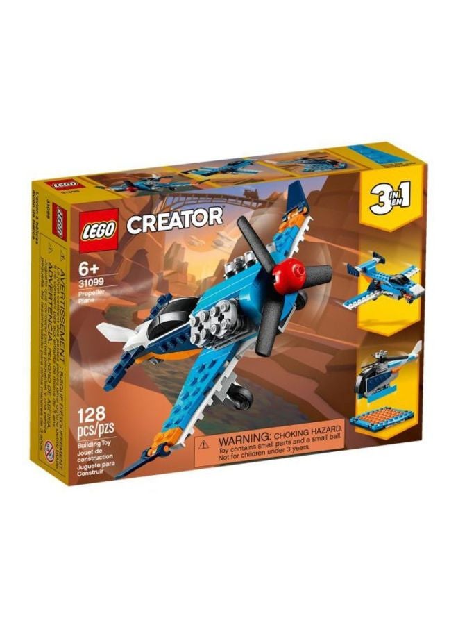 LEGO - 31099 128-Piece Creator Propeller Plane Set 31099 6+ Years - Image 1
