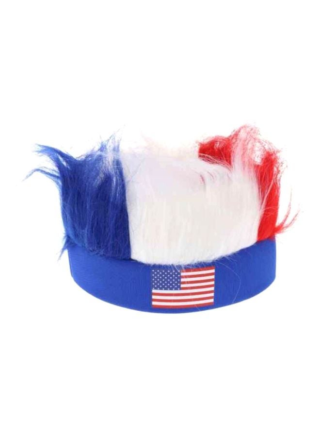 ANSELF American Flag Print Wig 27x20cm - Image 1