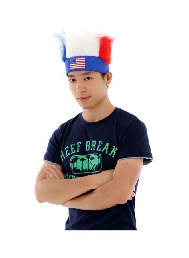 ANSELF American Flag Print Wig 27x20cm - Image 4