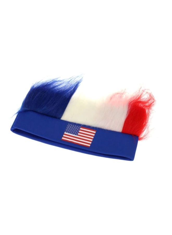 ANSELF American Flag Print Wig 27x20cm - Image 2