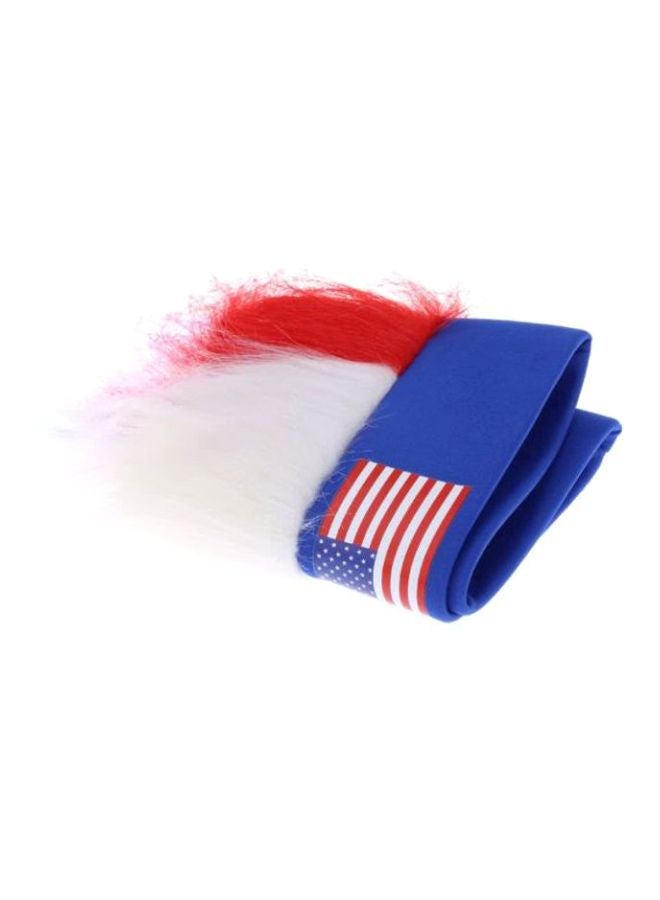 ANSELF American Flag Print Wig 27x20cm - Image 3