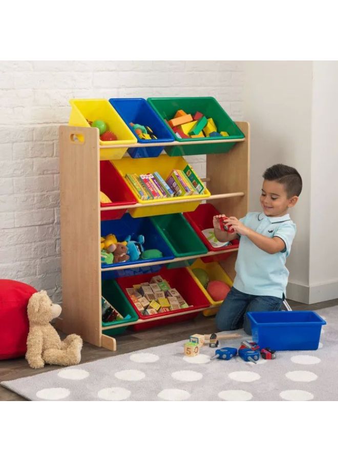 12-Piece Store It Bin Unit Set For Kids Playset Storage 16774 100.33x83.19x46.99cm