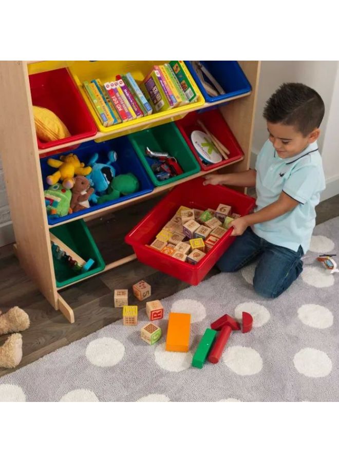 12-Piece Store It Bin Unit Set For Kids Playset Storage 16774 100.33x83.19x46.99cm