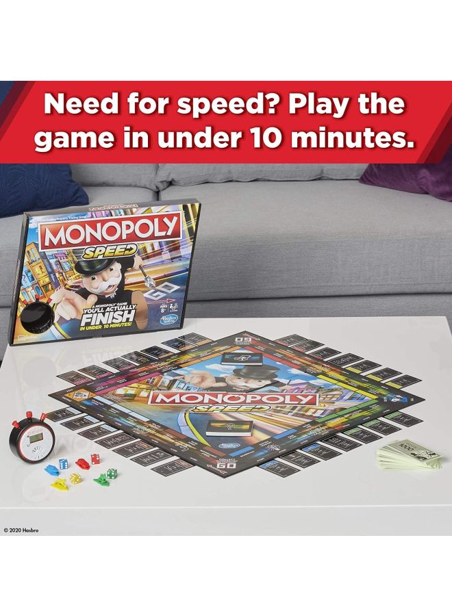 HASBRO - GAMING - Monopoly Speed Board Game - Image 1