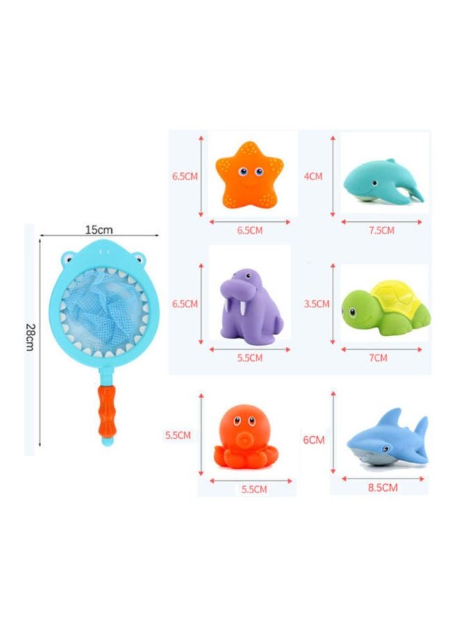 Beauenty 7-Piece Fishing Baby Bathing Toy Set 28x2x14.5cm - Image 2