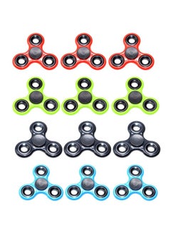 Cool Baby 12-Piece Plastic Fidget Spinner Set 6.5x0.65x6.5cm  - Image 1