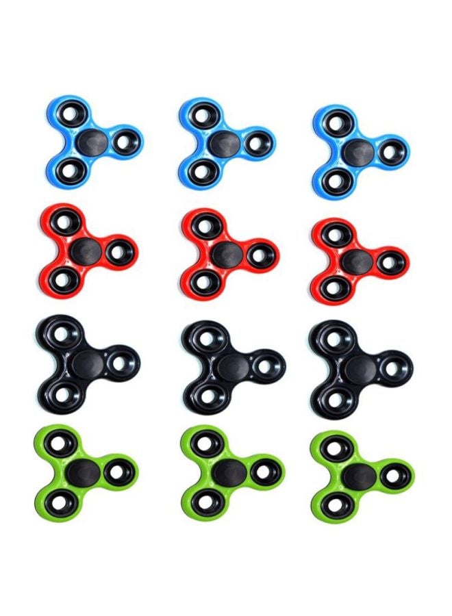 Cool Baby 12-Piece Plastic Fidget Spinner Set 6.5x0.65x6.5cm  - Image 2