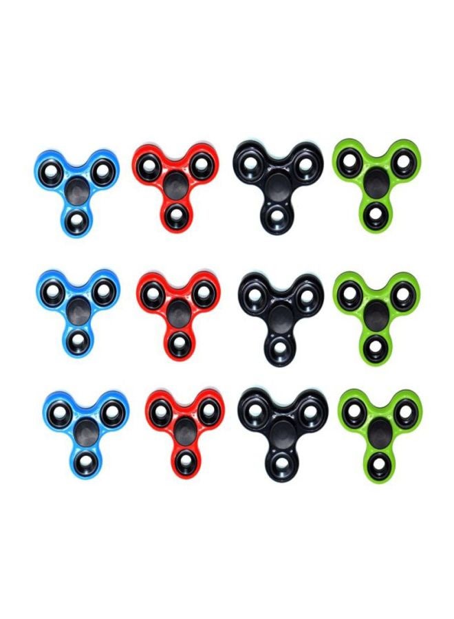 Cool Baby 12-Piece Plastic Fidget Spinner Set 6.5x0.65x6.5cm  - Image 3