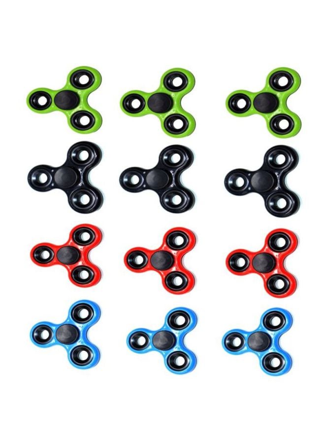 Cool Baby 12-Piece Plastic Fidget Spinner Set 6.5x0.65x6.5cm  - Image 4