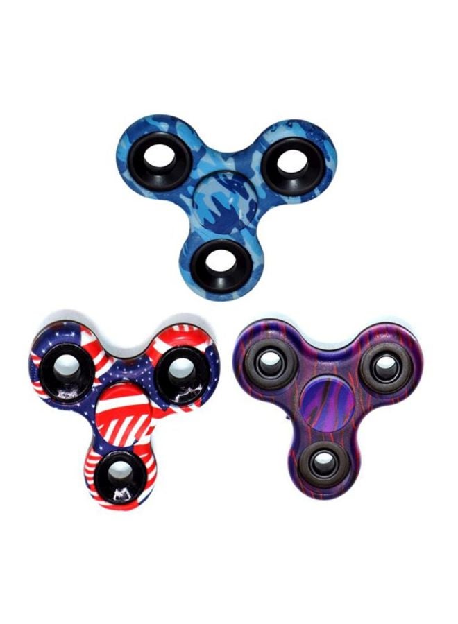 Cool Baby 3-Piece Plastic Tri-Hand Fidget Spinner Set DIA156MUT 6.5x0.65x6.5cm - Image 3
