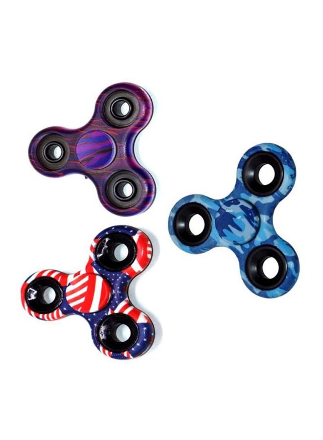 Cool Baby 3-Piece Plastic Tri-Hand Fidget Spinner Set DIA156MUT 6.5x0.65x6.5cm - Image 4