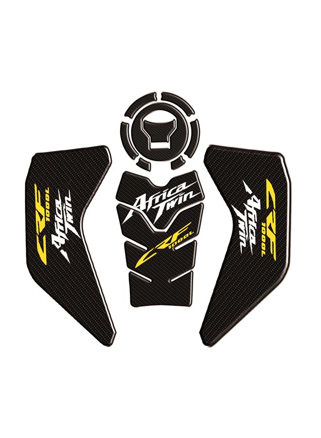 Generic Motorcycle Carbon Fiber Gas Oil Tank Pad Protector  - Image 1