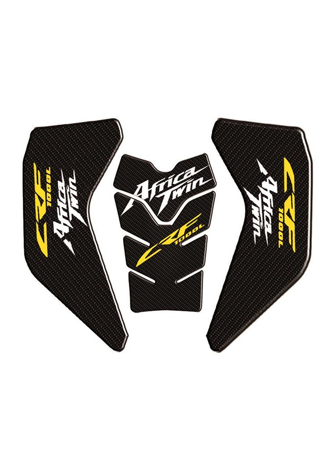 Generic Motorcycle Carbon Fiber Gas Oil Tank Pad Protector  - Image 4