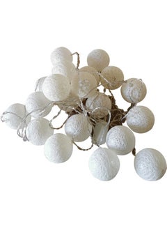 asmat 20-LED Cotton Ball String Light White 6meter  - Image 2