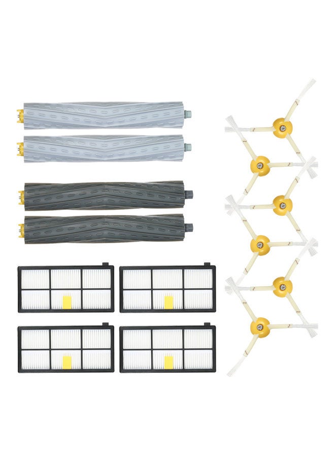 Pack Of 14 Replacement Accessories Kit For iRobot Roomba 800/900 Series Vacuum Cleaners H21092-KM Black/White - Image 1