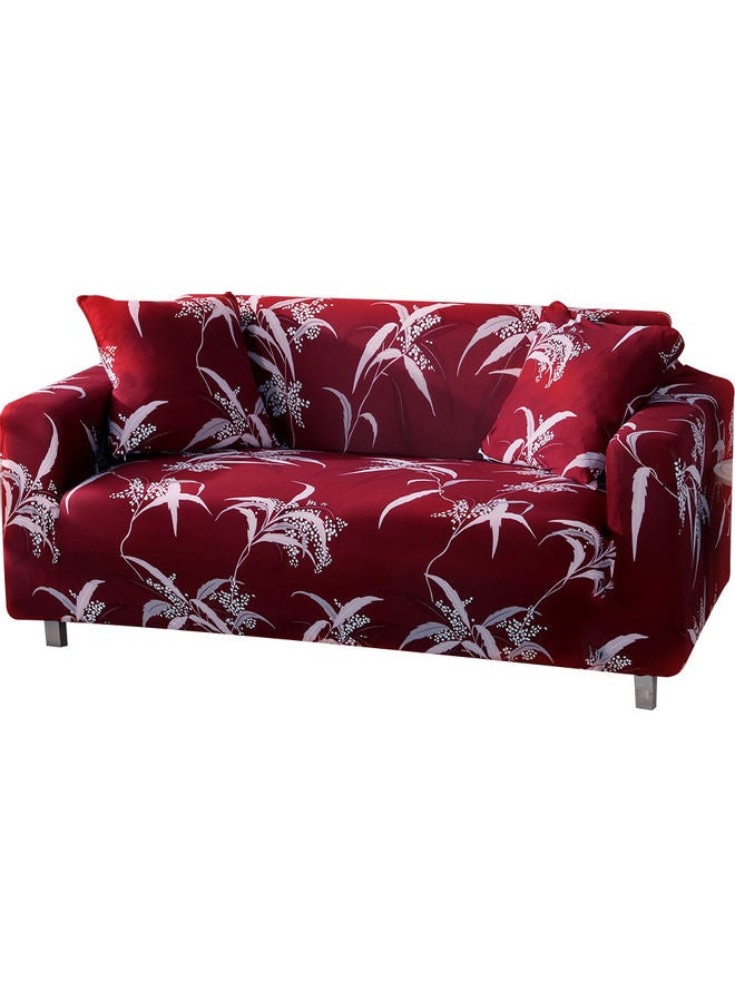غطاء أريكة وغطاء وسادة شامل مسند الذراع fabric أحمر 35x7x35سم - Image 2