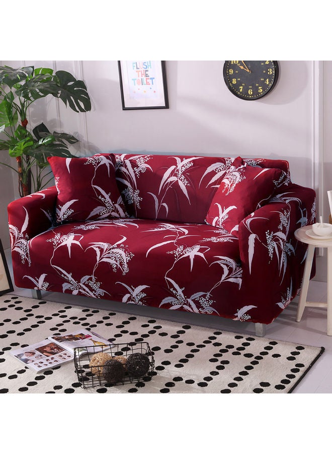 غطاء أريكة وغطاء وسادة شامل مسند الذراع fabric أحمر 35x7x35سم - Image 1