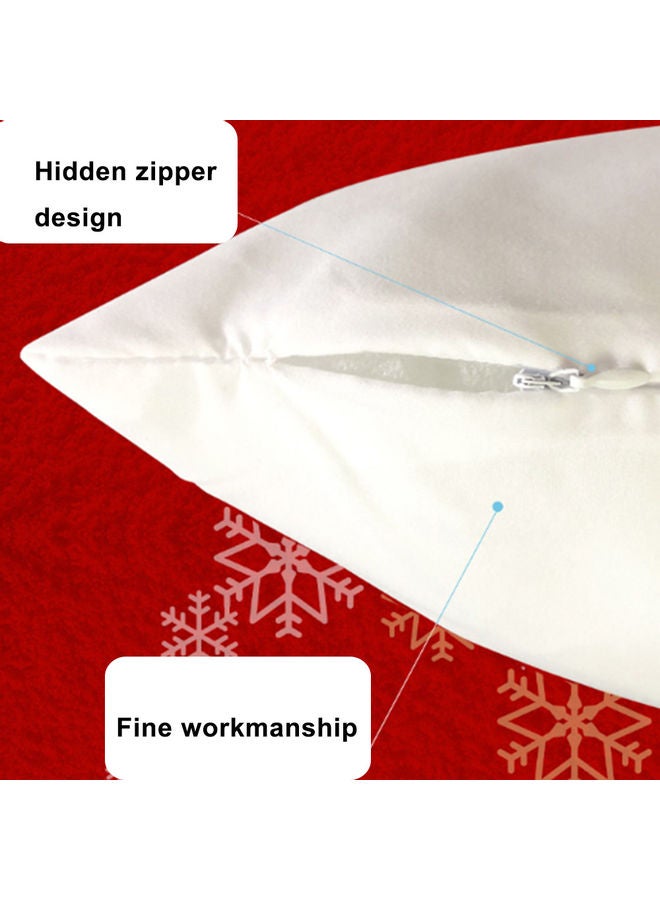 غطاء وسادة مطبوع microfiber أحمر / أخضر 45x45سم - Image 2