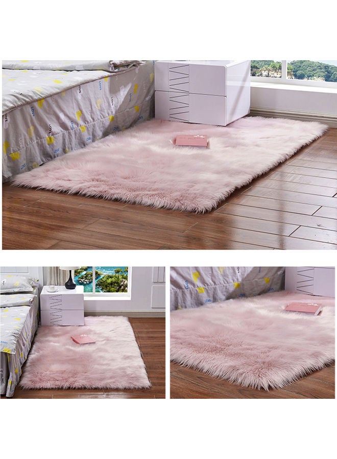 سجادة فائقة الحشو والنعومة wool وردي 50x80سم - Image 2
