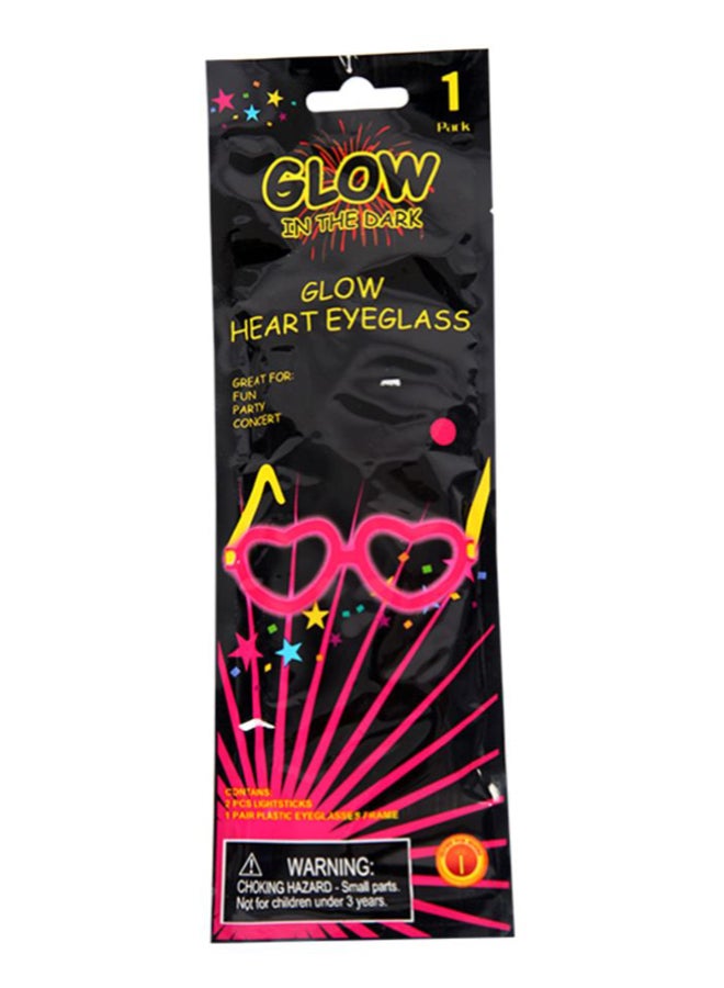 Chamdol LED Glow Heart Shaped Eyeglasses