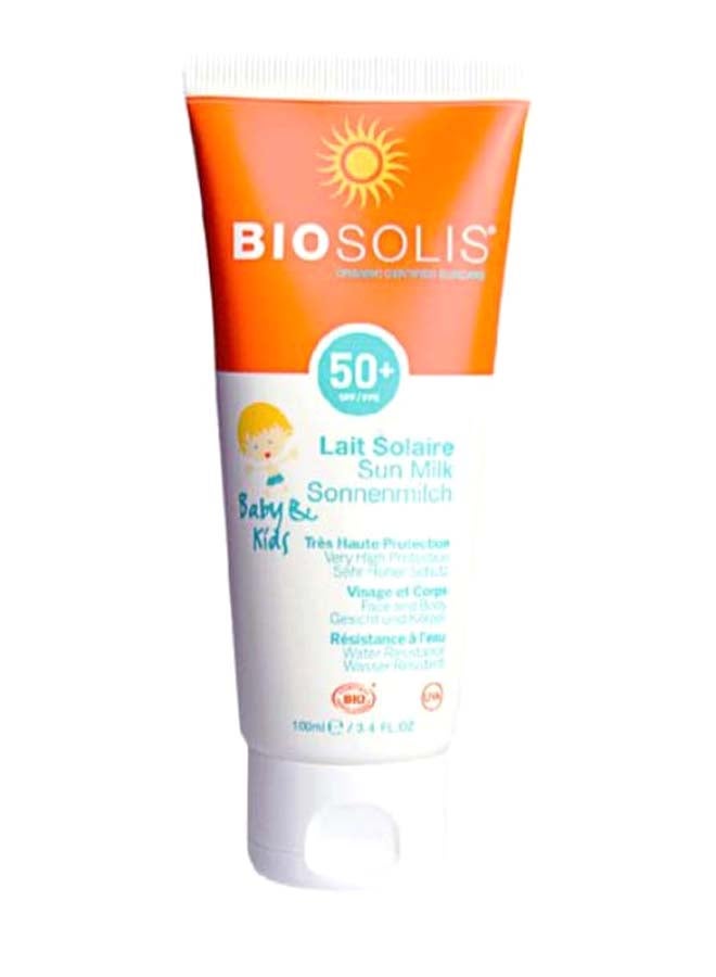 BIOSOLIS Organic Sun Milk  SPF 50+ - Image 3
