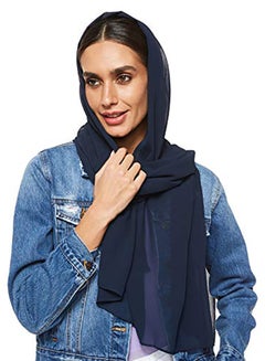 Super Soft Chiffon Hijab Navy Blue