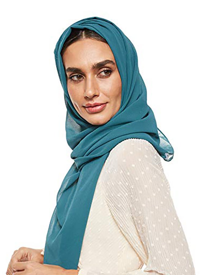 Shadow - Super Soft Chiffon Hijab Light Seagreen - Image 1