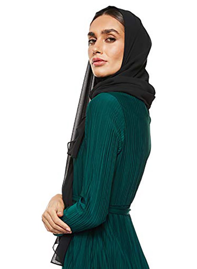 Shadow - Super Soft Chiffon Hijab Black - Image 1