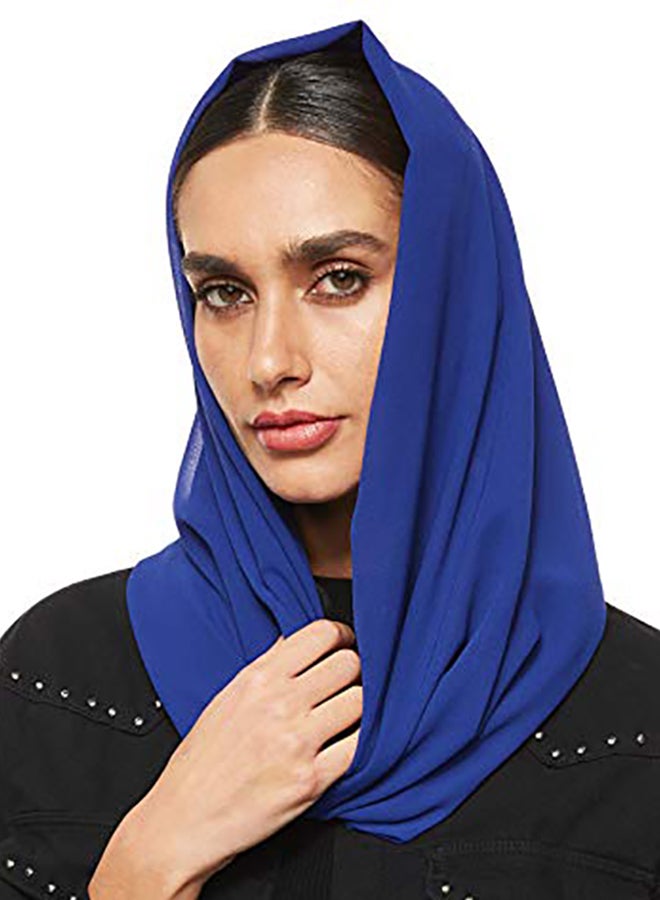 Shadow - Super Soft Chiffon Hijab Royal Blue - Image 1