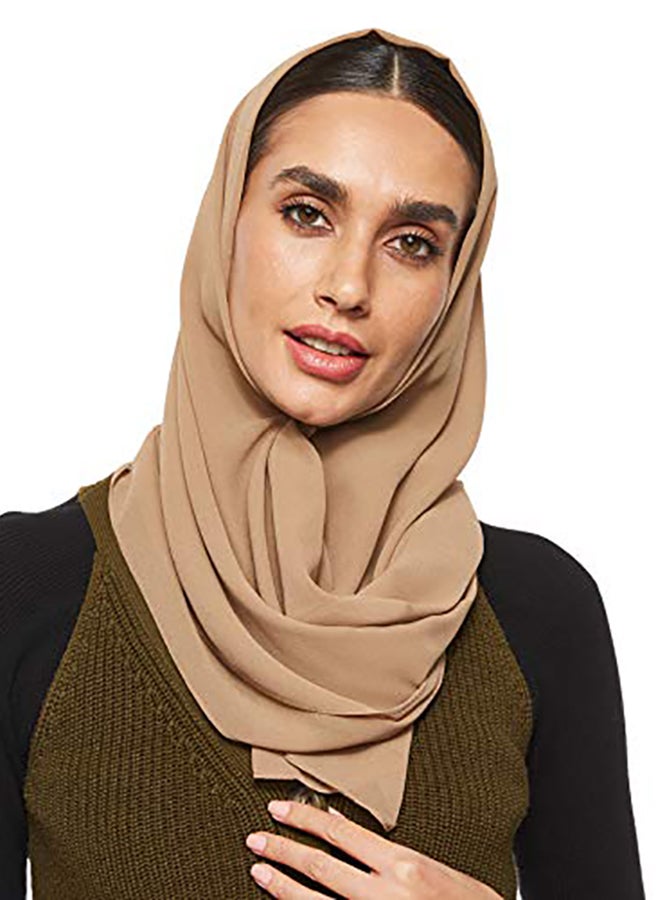 شادو حجاب شيفون ناعم للغاية برونزي  - Image 1