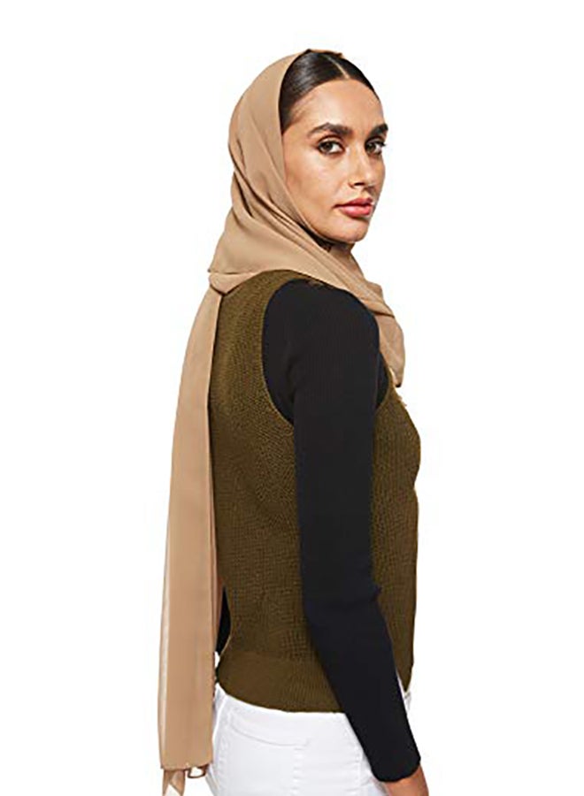 شادو حجاب شيفون ناعم للغاية برونزي  - Image 2