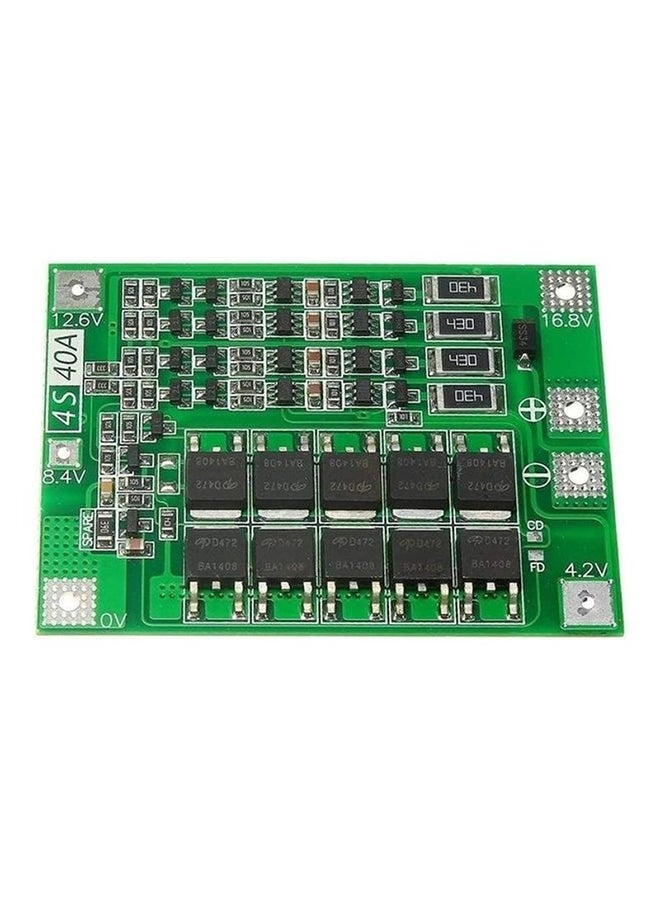 Generic 4S 40A 14.8V Lipo Cell Li-Ion Lithium Battery 18650 Charger PCB BMS Protection Board 12x5cm Green  - Image 1