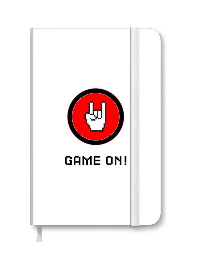 Stylizedd Designer A5 Thick Hardcover Notebook - Game On White