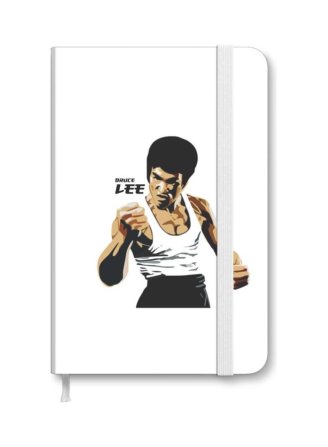 Stylizedd Designer A5 Thick Hardcover Notebook - Bruce Lee Multicolour