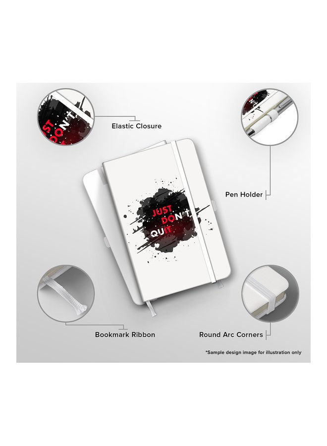 Stylizedd Designer A5 Thick Hardcover Notebook - Lick White - Image 3