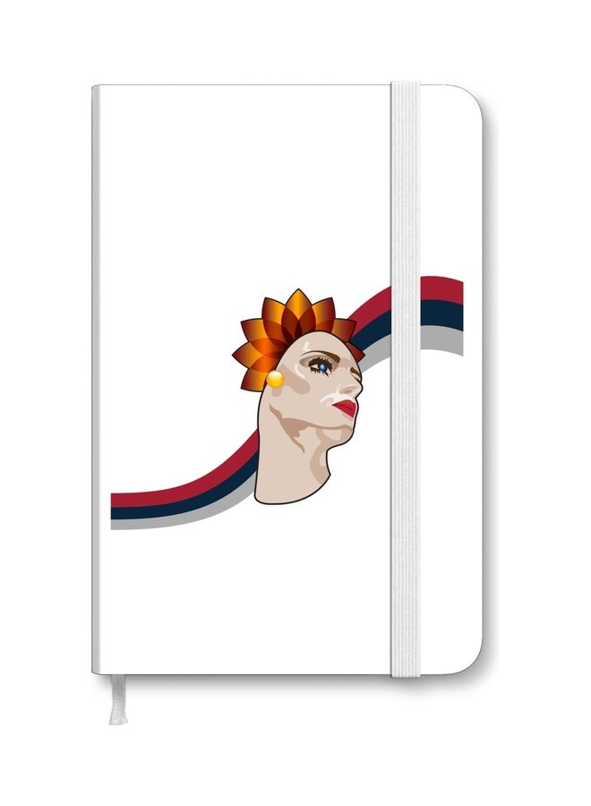 Stylizedd Designer A5 Thick Hardcover Notebook - Lady Liberty Multicolour