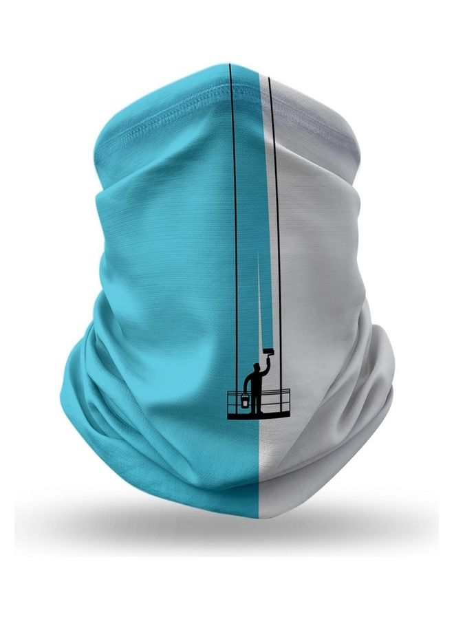 ستايلايزد كمامة وجه بتصميم محدد للرقبة قابلة لإعادة الاستخدام مع علاقة مطلية - Image 1