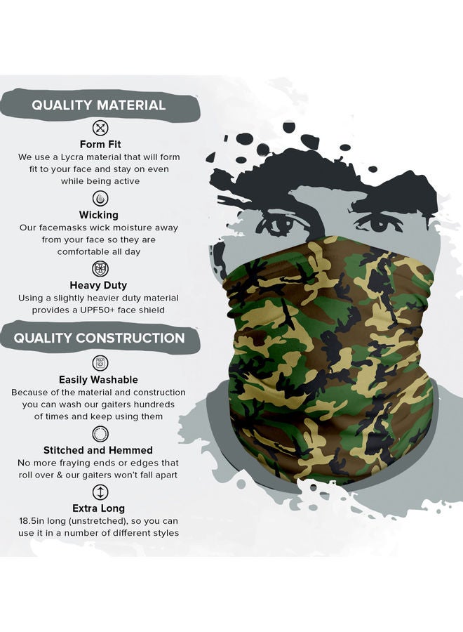 ستايلايزد كمامة الوجه المصممة لتصل إلى الرقبة 18.5 x 10بوصة - Image 2