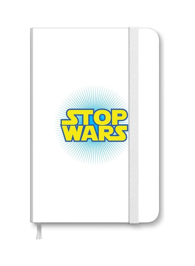 Stylizedd Designer A5 Thick Hardcover Notebook - Stop Wars Multicolour