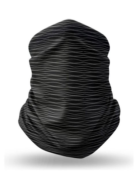 Designer Neck Gaiter Face Mask Reusable- Squiggly Lines