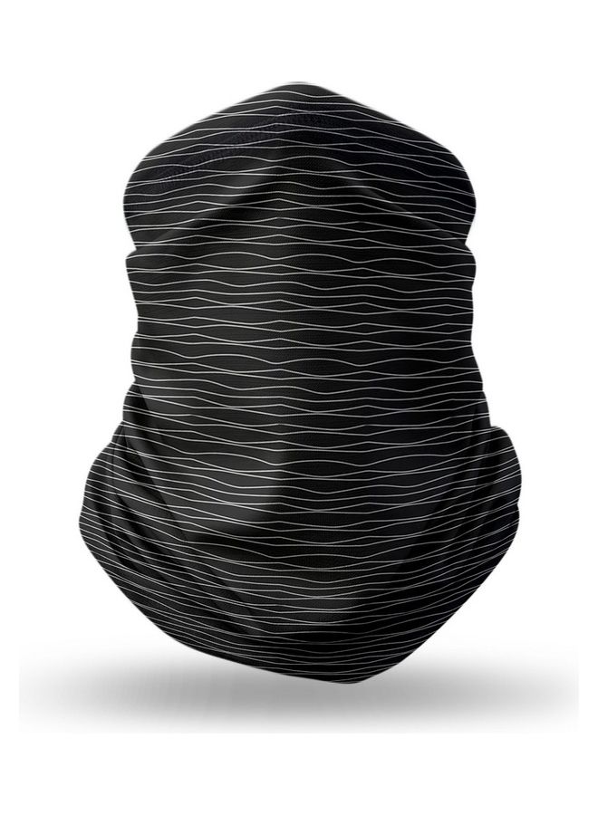 Stylizedd - Designer Neck Gaiter Face Mask Reusable- Squiggly Lines - Image 1