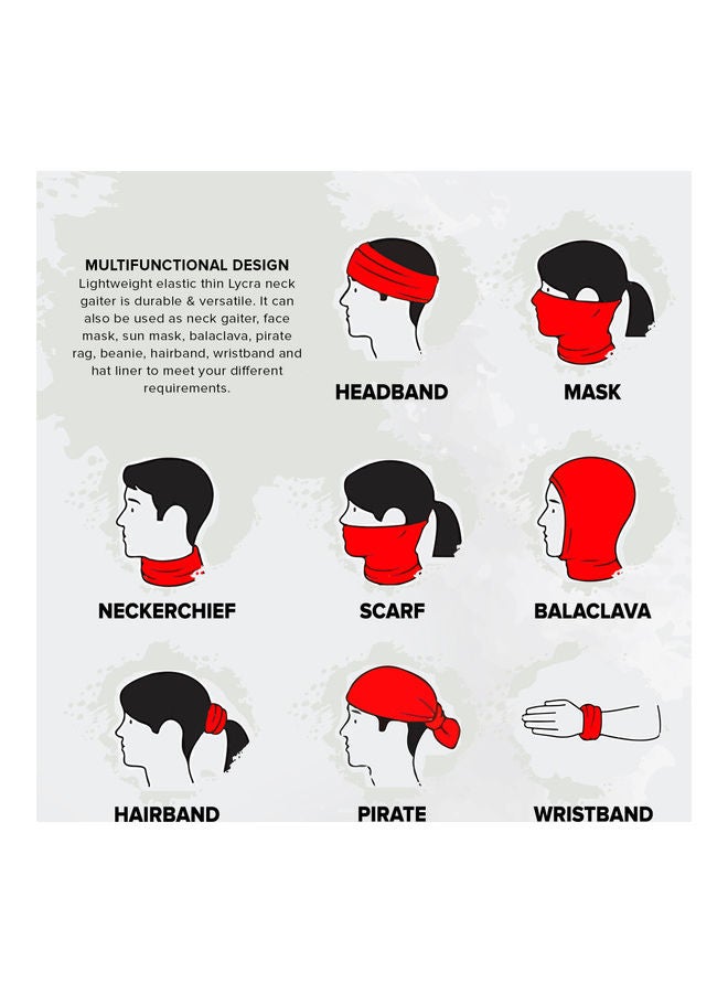 Stylizedd - Designer Neck Gaiter Face Mask Reusable- Squiggly Lines - Image 1