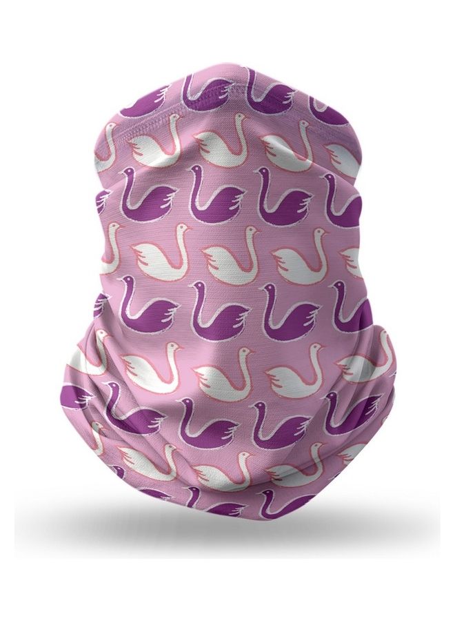 ستايلايزد قناع وجه يغطي الرقبة مزين بتصميم قصة البجعة - Image 1