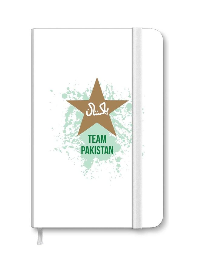 Stylizedd Designer A5 Thick Hardcover Notebook - Team Pakistan Multicolour