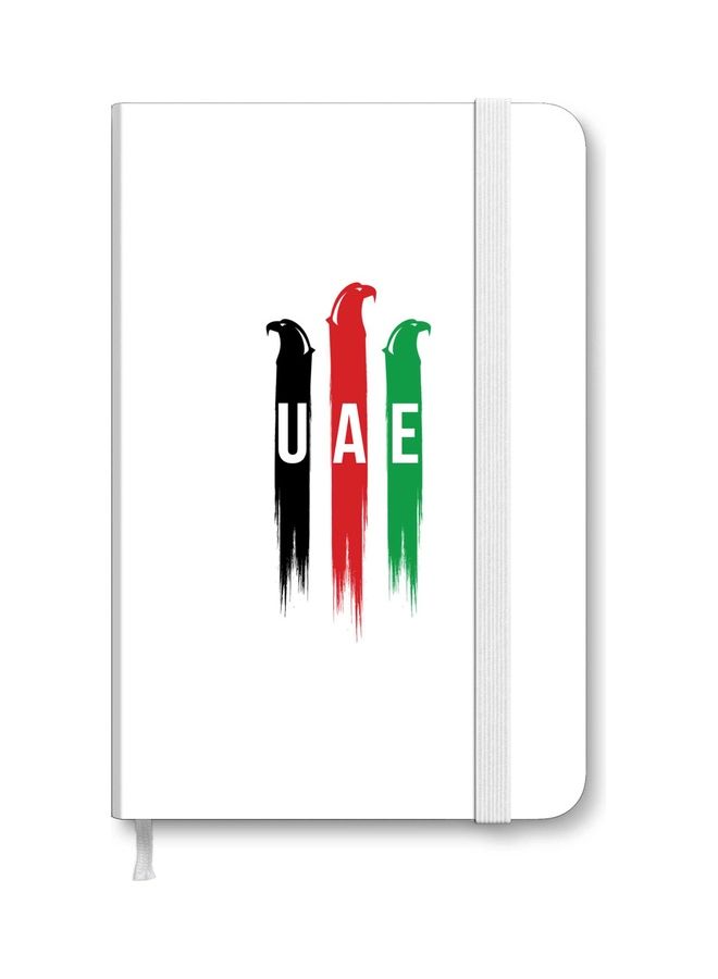 Stylizedd Designer A5 Thick Hardcover Notebook - UAE Falcons Multicolour