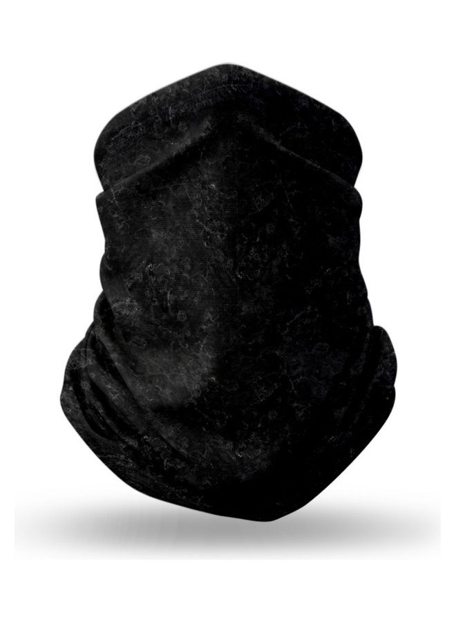Stylizedd Designer Neck Gaiter Face Mask- Marble Texture Black  - Image 1